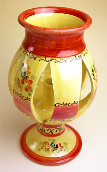Provence hand made pottery Candle lamp shade (MANON) - Click Image to Close